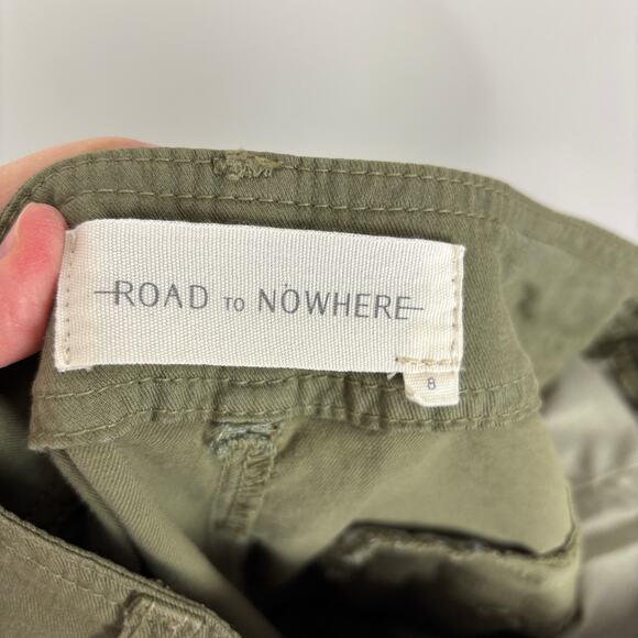 Road to Nowhere Los Angeles Green cotton/cupro high rise pants size 8 x 29" insm - Picture 7 of 9
